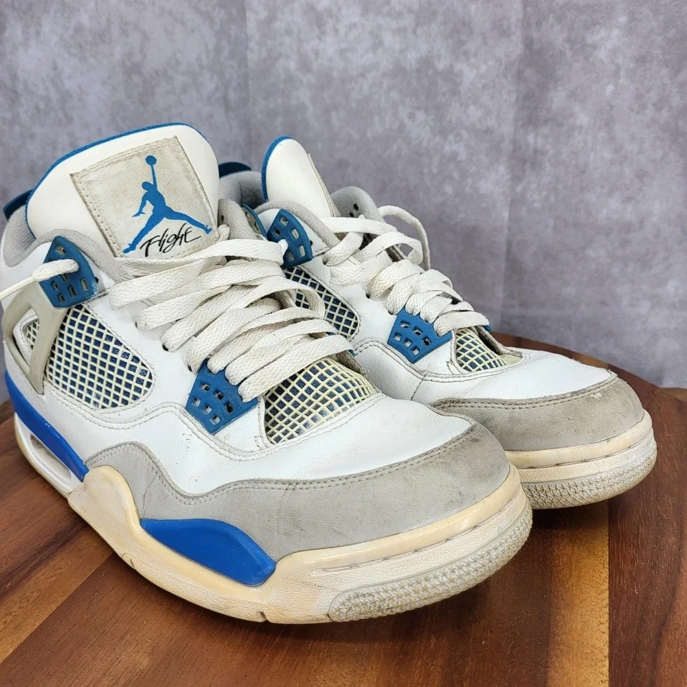 Jordan 4 Retro Sneakers Mens 8.5‎ Military Blue 2012 Shoes